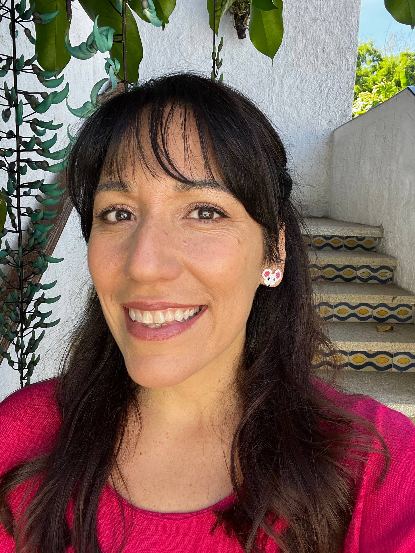 Safari Seed Bead Animal Earrings - Mexico: Owl