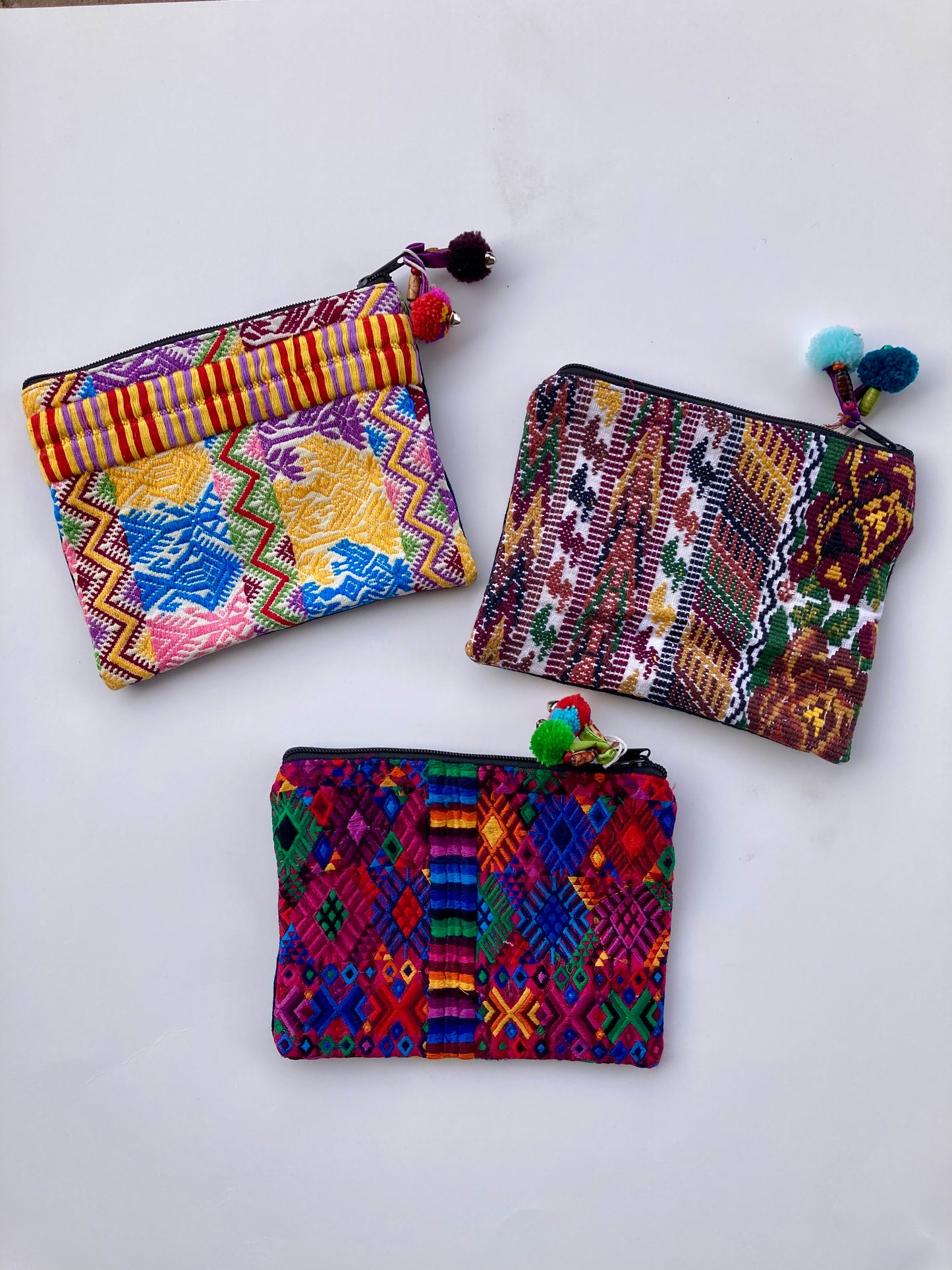 Maya Up-cycled Huipil Cosmetic Bag (Large) - Guatemala
