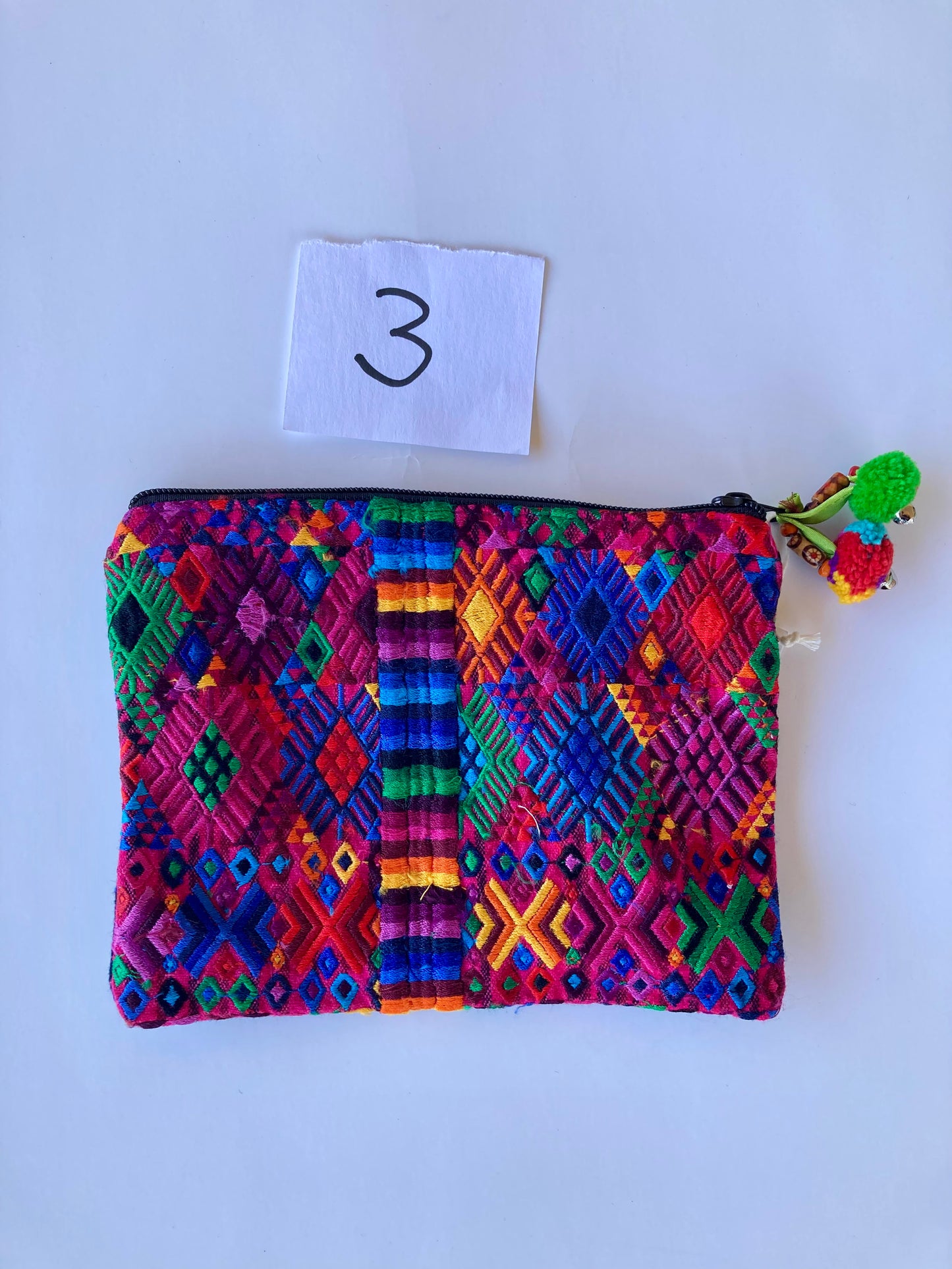 Maya Up-cycled Huipil Cosmetic Bag (Large) - Guatemala