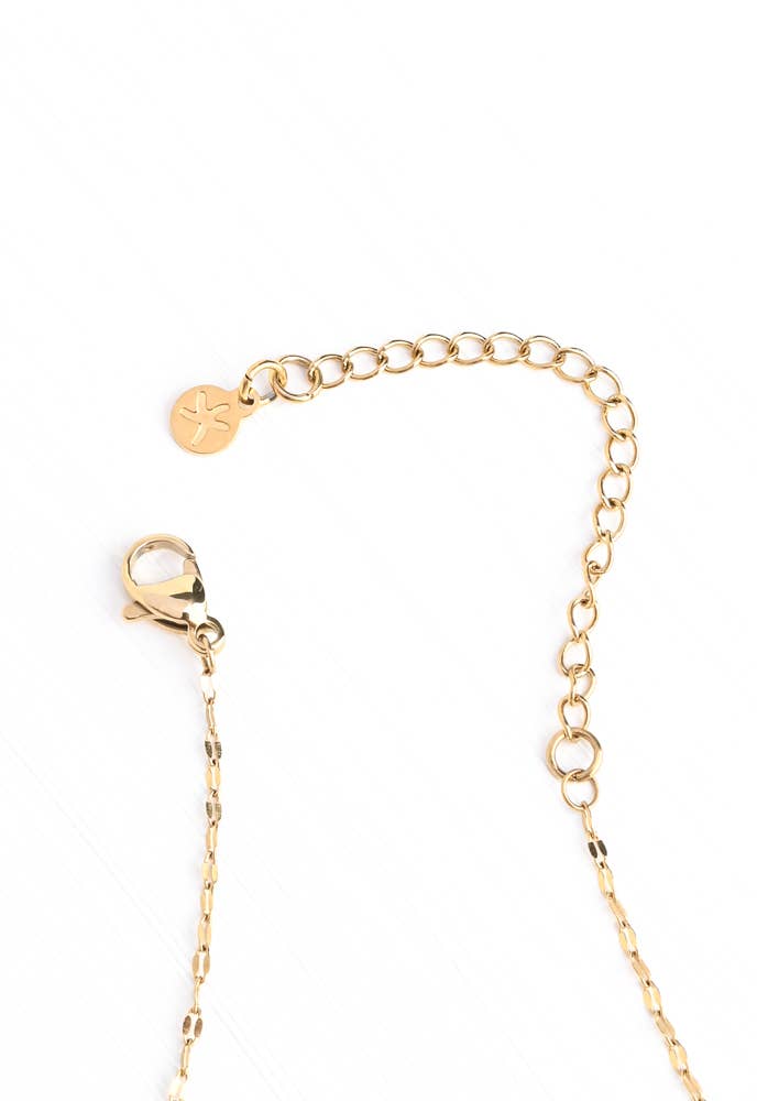 Radiant Light Crystal Necklace in Ivory