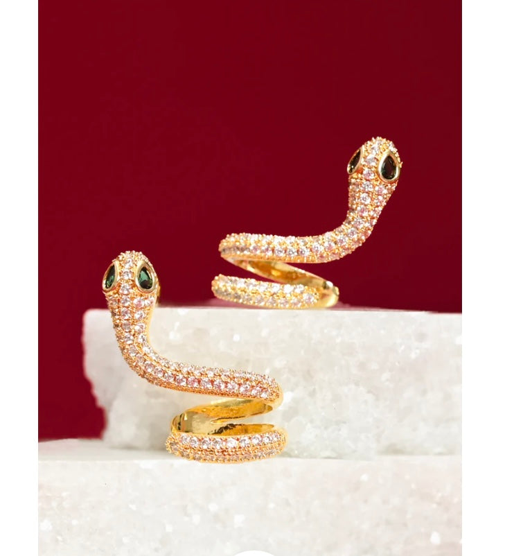 Snake “Little Dragon” earrings