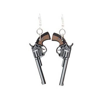 Western Pistol Earrings